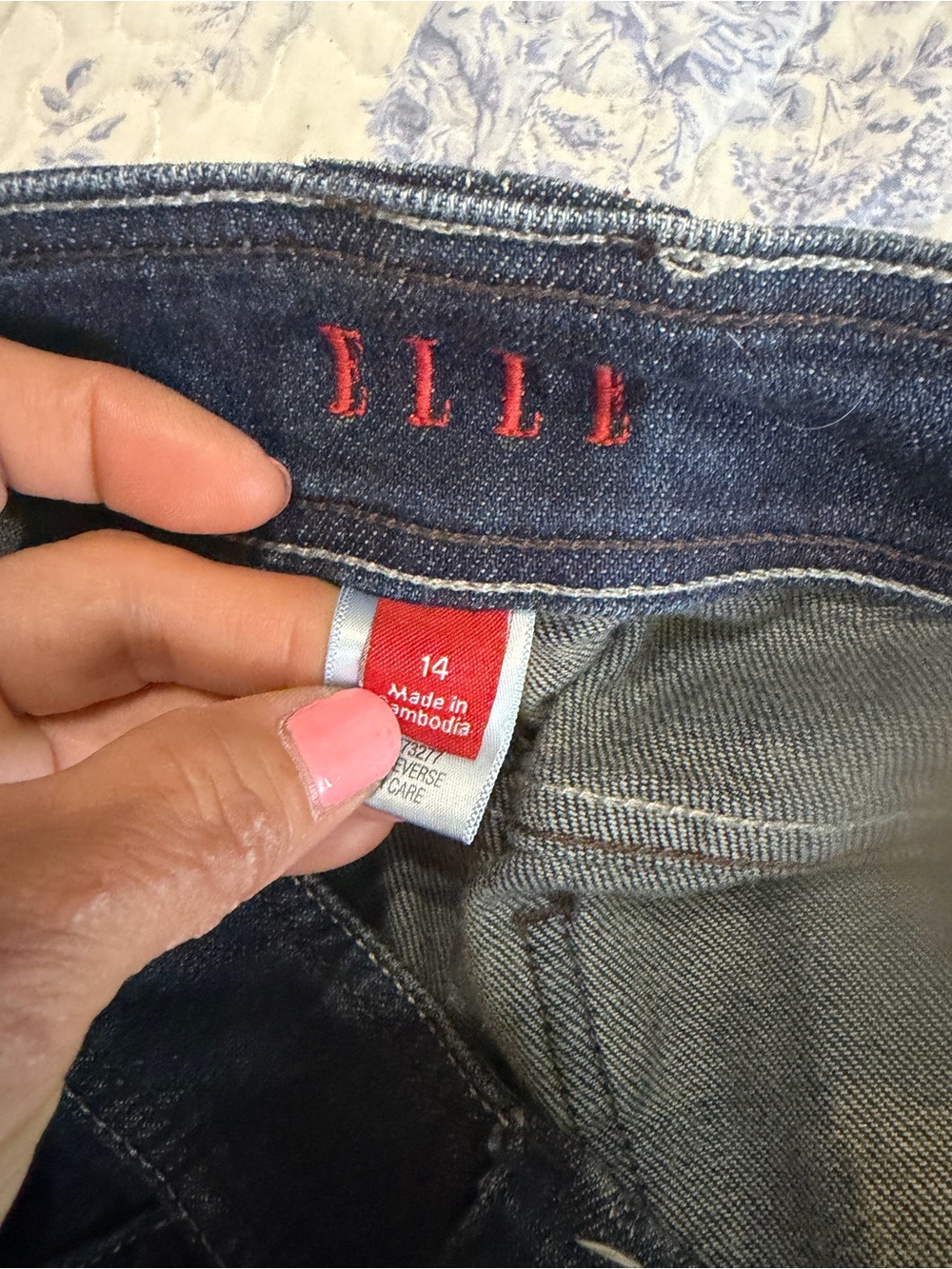 Elle Dark Blue Denim Mini Skirt - Picture 5 of 7